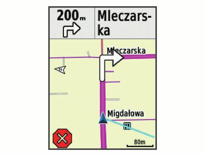 Podróż do znanych współrzędnych 1 Wybierz kolejno Nawigacja > Narzędzia wyszukiwania > Współrzędne. 2 Podaj współrzędne i wybierz.