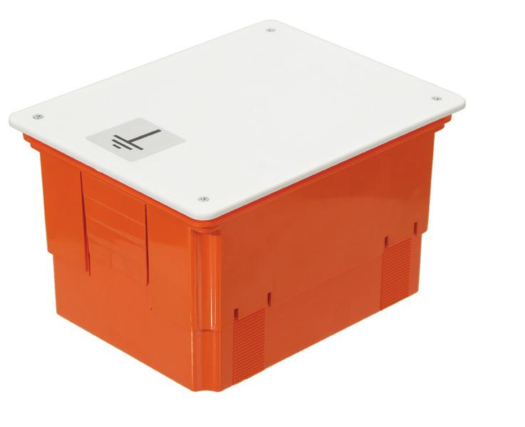 This advantage is especially useful in case of wall with thermal insulations. Mounting box is possible even in walls with 15 cm thick insulations. Third component is cover made from polystyrene.