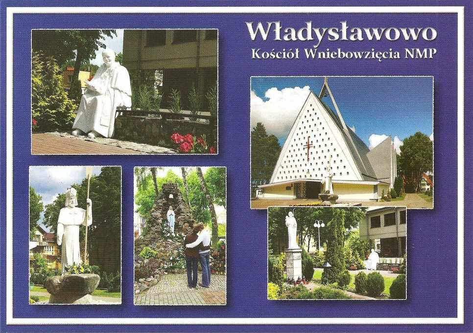 Aax-13 2011 Aax-13r 2011 widokówka wydawca WYDAWNICTWO AGA. Władysławowo. Kościół Wniebowzięcia NMP.