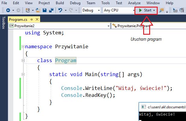 Wstęp do programowania w C# Kompletne przykłady są numerowane w całej książce, a ponadto mają zachowaną strukturę i tak w rozdziałach 2 4 numerowane przykłady są objęte deklaracją metody Main(),