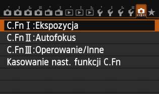 3 Ustawianie funkcji indywidualnychn Numer funkcji indywidualnej 1 2 3 4 5 Wybierz pozycję [8]. Wybierz grupę.