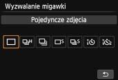 wyzwalania migawki Stan transmisji Wi-Fi Przysłona Blokada AE Korekta ekspozycji lampy Czułość ISO Priorytet jasnych partii obrazu Funkcja Wi-Fi Ustawienia własne