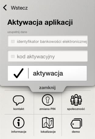 Jeśli nie posiadasz kodu aktywacyjnego, zaloguj się w serwisie eurobank online i skorzystaj z opcji ustawienia >> aplikacja