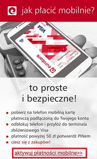 systemem operacyjnym Android w wersji minimum 4.4 posiadających funkcję komunikacji NFC umożliwiający dokonywanie płatności zbliżeniowych telefonem.