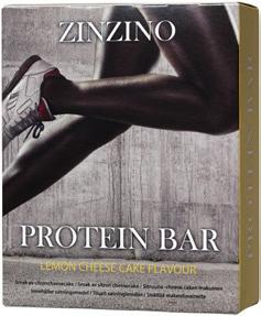 PROTEIN BAR KOMBINACJA DOBREGO SMAKU I NAJBARDZIEJ FUNKCJO- NALNYCH SKŁADNIKÓW Zinzino Protein Bar został specjalnie opracowany z myślą o aktywnych,dbających o swoje zdrowie osobach,które potrzebują