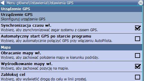 Następnie GPS.