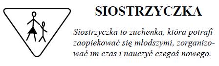 Za zgodą rodziców, oddała któreś ze swoich ubrań do pojemnika z używaną odzieżą dla potrzebujących. 1. W czasie zbiórek i wyjazdów opiekuje się młodszymi zuchenkami w gromadzie. 2.