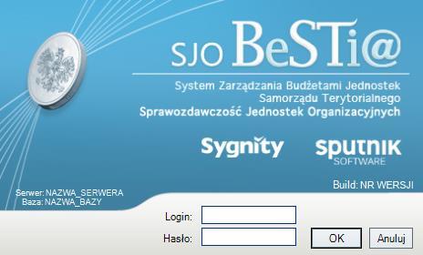 System domyślnie posiada jednego użytkownika o loginie sysadmin z hasłem adm.