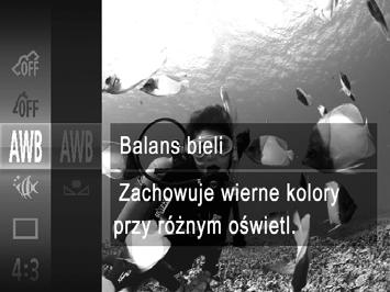 Szczególne scenerie W trybach i S na zdjęciach może być widoczna ziarnistość, ponieważ czułość ISO (str. 122) jest zwiększana w celu dostosowania do warunków zdjęciowych.