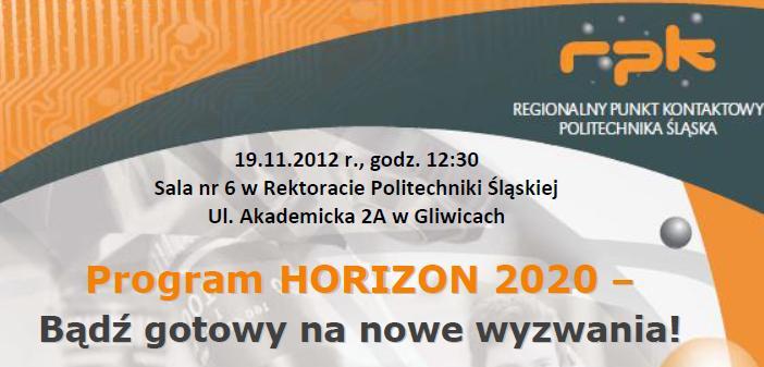 Program HORIZON 2020 Bądź gotowy na nowe wyzwania!