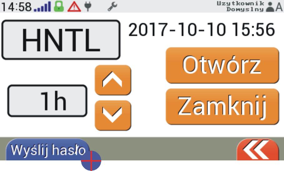 Aby uruchomić dostęp serwisowy należy wprowadzić liczbę godzin, jaką trwać będzie upoważnienie. Klikamy w przycisk Otwórz.