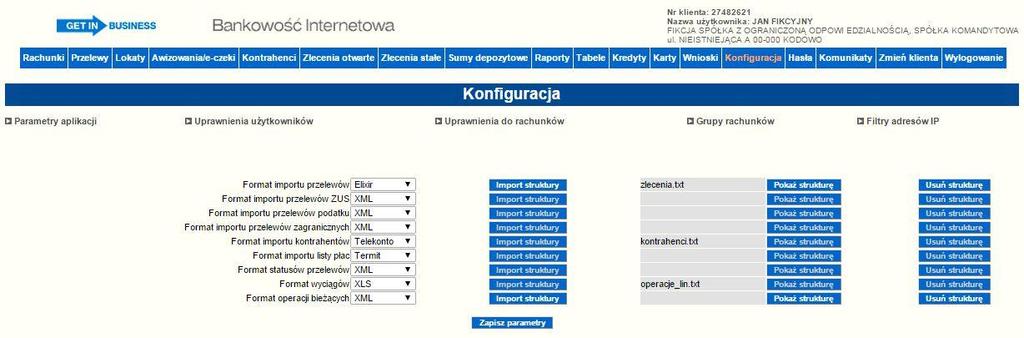 Importowanie pliku w postaci przelewu/paczki przelewów Aplikacja umożliwia zaimportowanie przelewów do systemu w postaci przelewów jak również paczek przelewów.