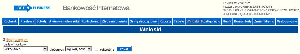 nadpłaty). Rysunek 156 Historia operacji kredytu oraz stan rejestrów 6.16.2. Inne funkcjonalności dot.