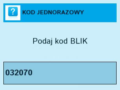 Włączenie płatności BLIK powoduje pojawienie się przycisku uruchamiającego płatności BLIK na ekranie