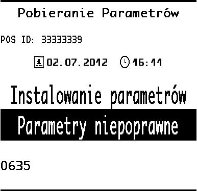 Aplikacja nawiązuje połączenie z serwerem i pobiera plik Application.CFG: Jeśli pobieranie przebiegło bez zakłóceń, aplikacja wyświetli następujący komunikat: Uwaga!