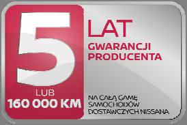 gwarancja trwa 5 lat lub 100