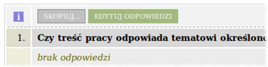 3.2 Przebieg procesu archiwizacji Rysunek 3.21: Przejście do edycji recenzji w formie tekstowej Rysunek 3.