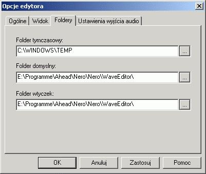 2. Kliknij na zakładce 'Widok' i zdecyduj, czy następujące opcje powinny być aktywne bądź nieaktywne: Pokaż podziałki czasu powyżej wizualizacji audio Pokazuj osie z lewej strony wizualizacji audio