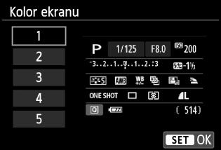 Przydatne funkcje 3 Zapobieganie automatycznemu wyłączaniu monitora LCD Można uniemożliwić czujnikowi wyłączania wyświetlacza automatyczne wyłączanie ekranu ustawień fotografowania na monitorze LCD,