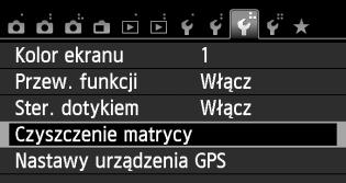 f Automatyczne czyszczenie matrycy Każde ustawienie przełącznika zasilania w pozycji <1> lub <2> uruchamia zintegrowany system czyszczenia matrycy pozwalający na automatyczne usunięcie kurzu z