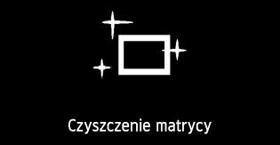 3 Dołączanie danych dla retuszu kurzun Zwykle zintegrowany system czyszczenia matrycy pozbywa się większości kurzu, który może być widoczny na wykonywanych zdjęciach.