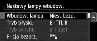 Niestandardowe fotografowanie z bezprzewodową lampą błyskową Fotografowanie z pełną automatyką przy użyciu jednej zewnętrznej lampy błyskowej Speedlite i wbudowanej lampy błyskowej 234 1 2 3 W tej