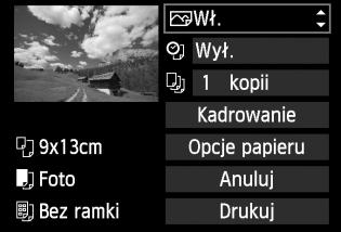 wdrukowanie 284 4 Dostosowanie efektów drukowania (optymalizacja obrazu). Dostosuj ustawienia zależnie od potrzeb. Jeśli nie ma potrzeby ustawiania żadnych efektów druku, przejdź do punktu 5.