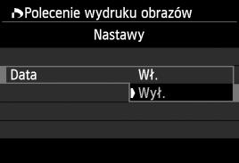 Ustawianie opcji drukowania 1 2 Wybierz pozycję [Polecenie wydruku obrazów].