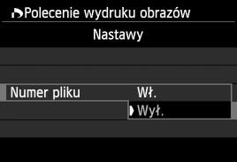 Wybierz pozycję [Nastawy]. Wybierz pozycję [Nastawy], a następnie naciśnij przycisk <0>.