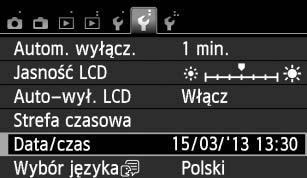 Po przemieszczeniu się do innej strefy czasowej będzie można łatwo ustawić docelową strefę czasową, tak aby była zapisywana prawidłowa data/godzina.