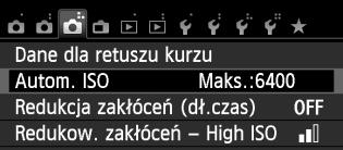 3 Obsługa menu Procedura wprowadzania ustawień w menu 1 2 3 4 5 6 Wyświetl ekran menu. Naciśnij przycisk <M>, aby wyświetlić ekran menu. Wybierz kartę. Użyj przycisku <U>, aby wybrać kartę menu.