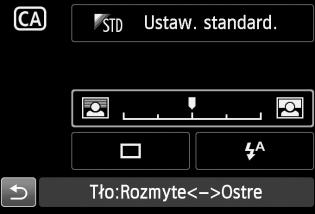 1 2 Ustaw pokrętło wyboru trybów w pozycji <C>. Naciśnij przycisk <Q>. (7) Zostanie wyświetlony ekran szybkich nastaw. 3 4 Wybierz żądaną funkcję.