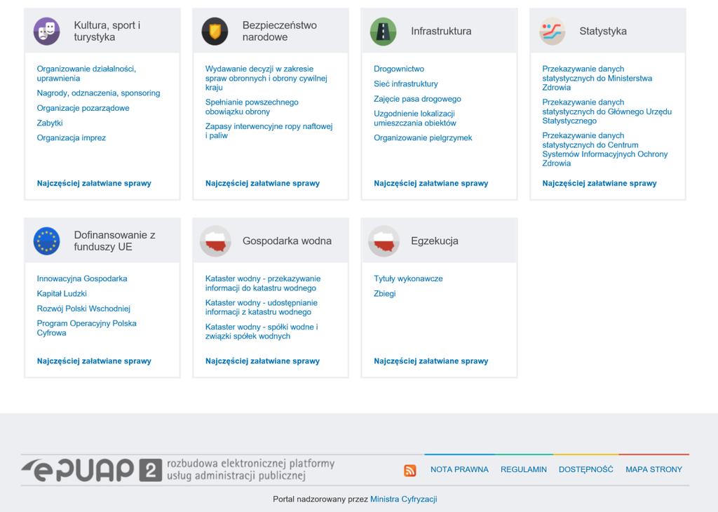 Logowanie się na platformie e-puap W pierwszej kolejności