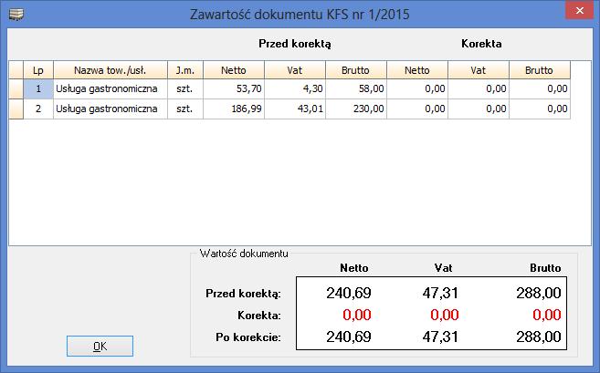 Wypisywanie nowej korekty faktury VAT sprzedaży.