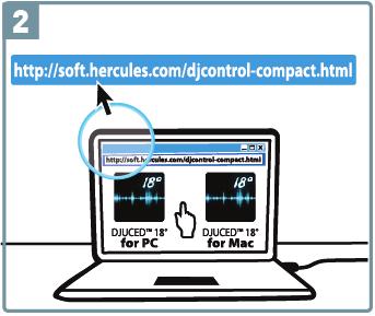 INSTALACJA Podłącz urządzenie DJControl Compact do