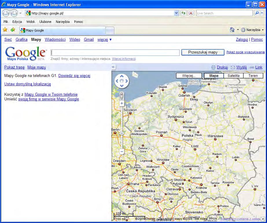 Przykłady serwisów interaktywnych 4#4 Google Maps