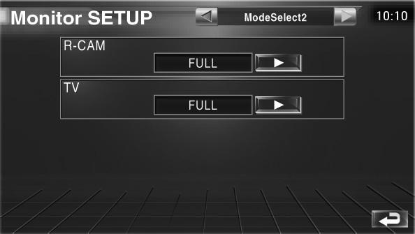 Tryb pełnoekranowy (FULL) 5 6 Tryb powiększenia obrazu (ZOOM) 7 t Wybór trybu wyświetlania dla ekranu odtwarzania obrazu z tylnej kamery (R- CAM). Można wybrać następujące tryby wyświetlania.