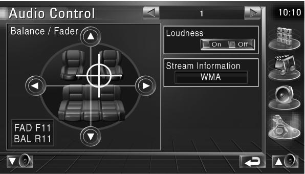 Sterowanie dźwiękiem Menu sterowania dźwiękiem Wyświetlanie menu sterowania dźwiękiem służącego do ustawiania efektów dźwiękowych w tym urządzeniu.