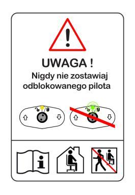 Ustawiając kąt pochylenia siedziska (funkcja kubełkowa) należy: odblokować