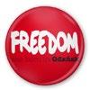 Nr: BE38FREE Ø 38mm Badge FREEDOM /