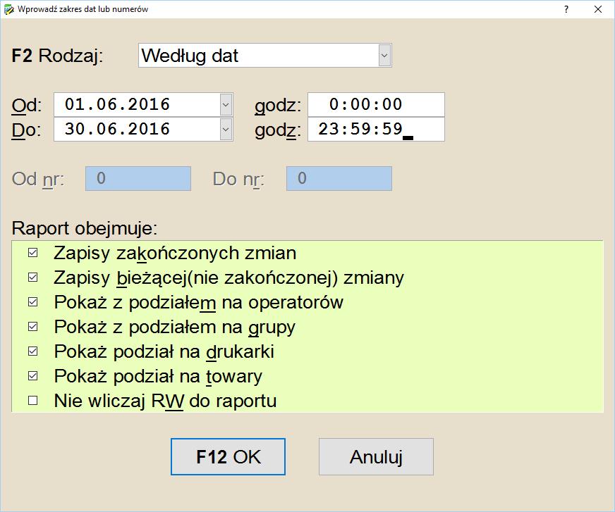 Ilość pustych ilość tzw. pustych rachunków, tzn. takich w których są wyłącznie anulowane pozycje. Zwykle są to sytuację, kiedy klient całkowicie rozmyśli się i anulowane zostanie całe zamówienie.