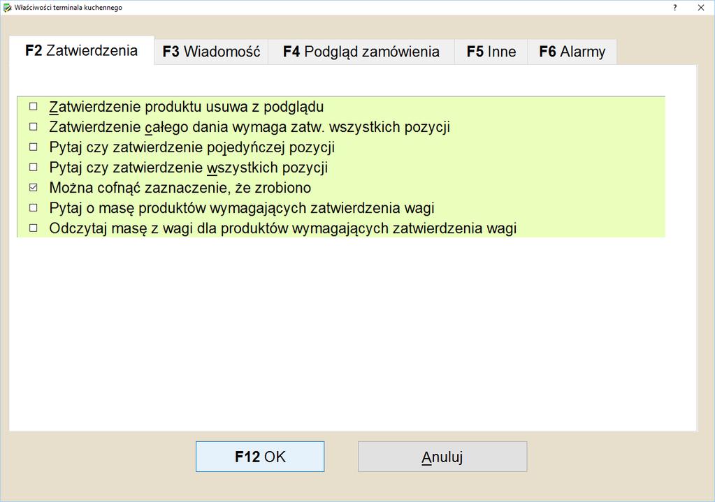 Konfig. - Przycisk umożliwiający skonfigurowanie okna terminala na danym stanowisku komputerowym.