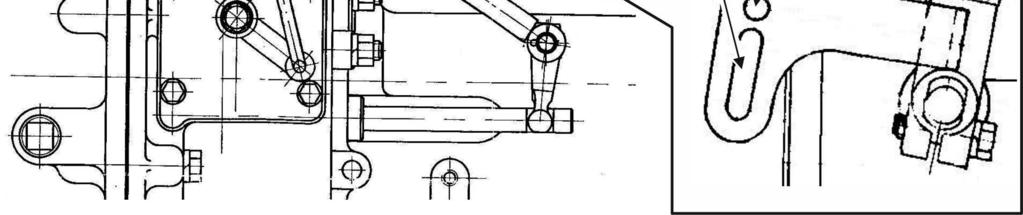 Sposób przełączania WOM ZALEŻNY WOM NIEZALEŻNY w ciągnikach ze sprzęgłem WOM. 1- dźwignia; 2- cięgło; 3- pokrywka; A- otwór okrągły; B- otwór fasolkowy Kolejność postępowania przy pracy WOM ZALEŻNY 1.