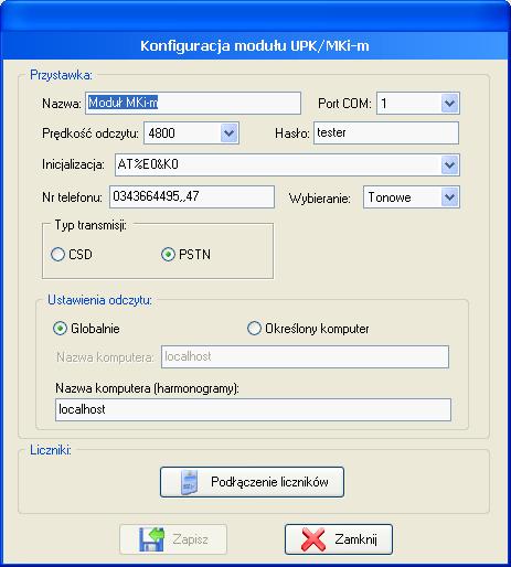 5.2.7 Parametry konfiguracyjne modułów UPK/MKi-m Parametry konfiguracyjne modułów UPK/MKi-m (Rys.