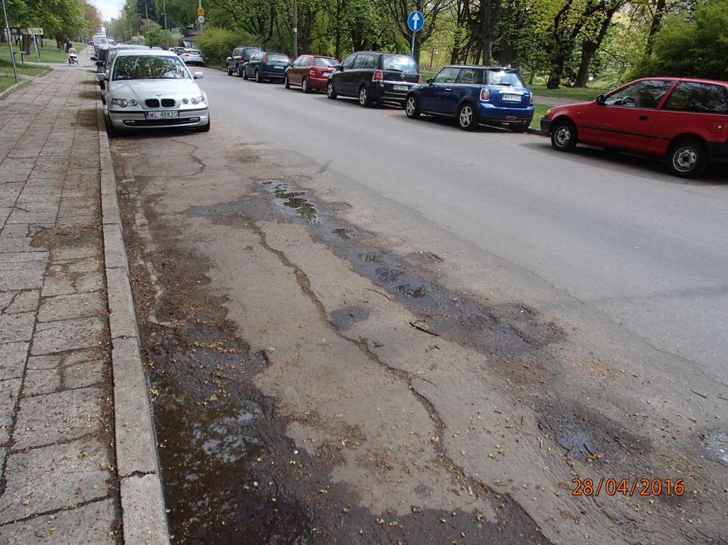 przed remontem UL. CZORSZTYŃSKA na odcinku od ul. Deotymy do ul.