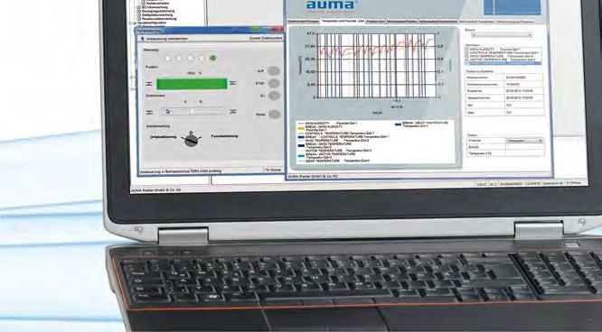 zintegrowanym sterownikiem AC. Bezpłatne oprogramowanie do laptopów i palmtopów jest dostępne do pobrania na stronie www.auma.com.