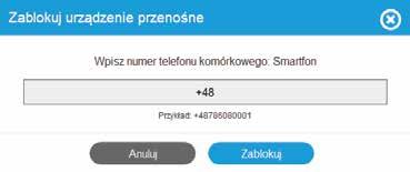 Zablokowanie lub odblokowanie telefonu poprzez Portal Abonenta Mogą Państwo zablokować lub odblokować swoje urządzenie również po zalogowaniu się na Portalu Abonenta TOYA.