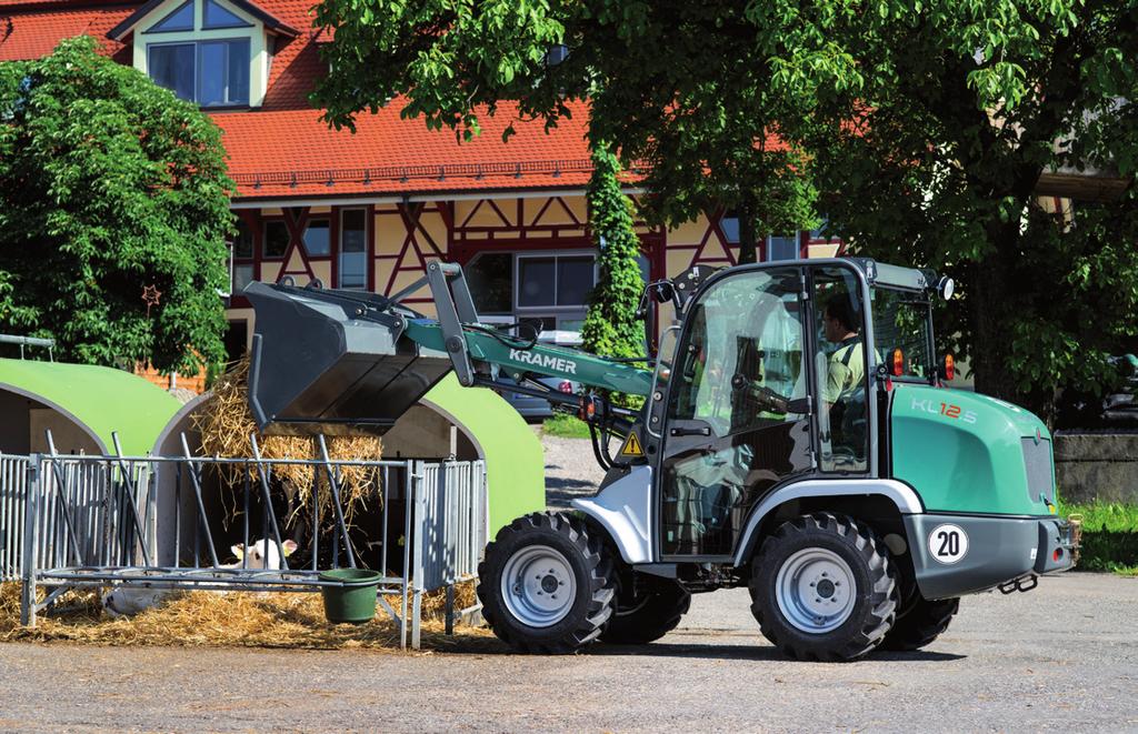 KL10.5 KL12.5 KL19.5 Bezpieczne pod każdym względem ładowarki kołowe Kramer.