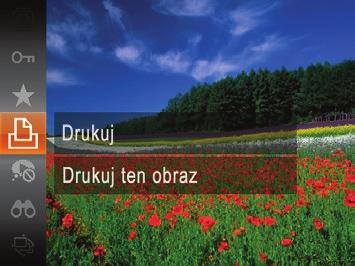 Włącz drukarkę. Włącz aparat. Naciśnij przycisk <>, aby włączyć aparat.