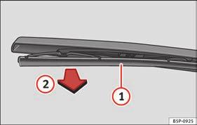 Wymiana pióra wycieraczki szyby tylnej 3 Obowiązuje dla modelu: ALTEA XL/ALTEA FREETRACK Rys.